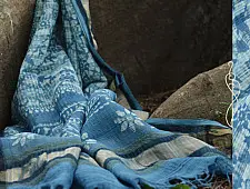 आबशार . Aabshaar ☘ Vegetable Color Chanderi Dupatta { 16 }